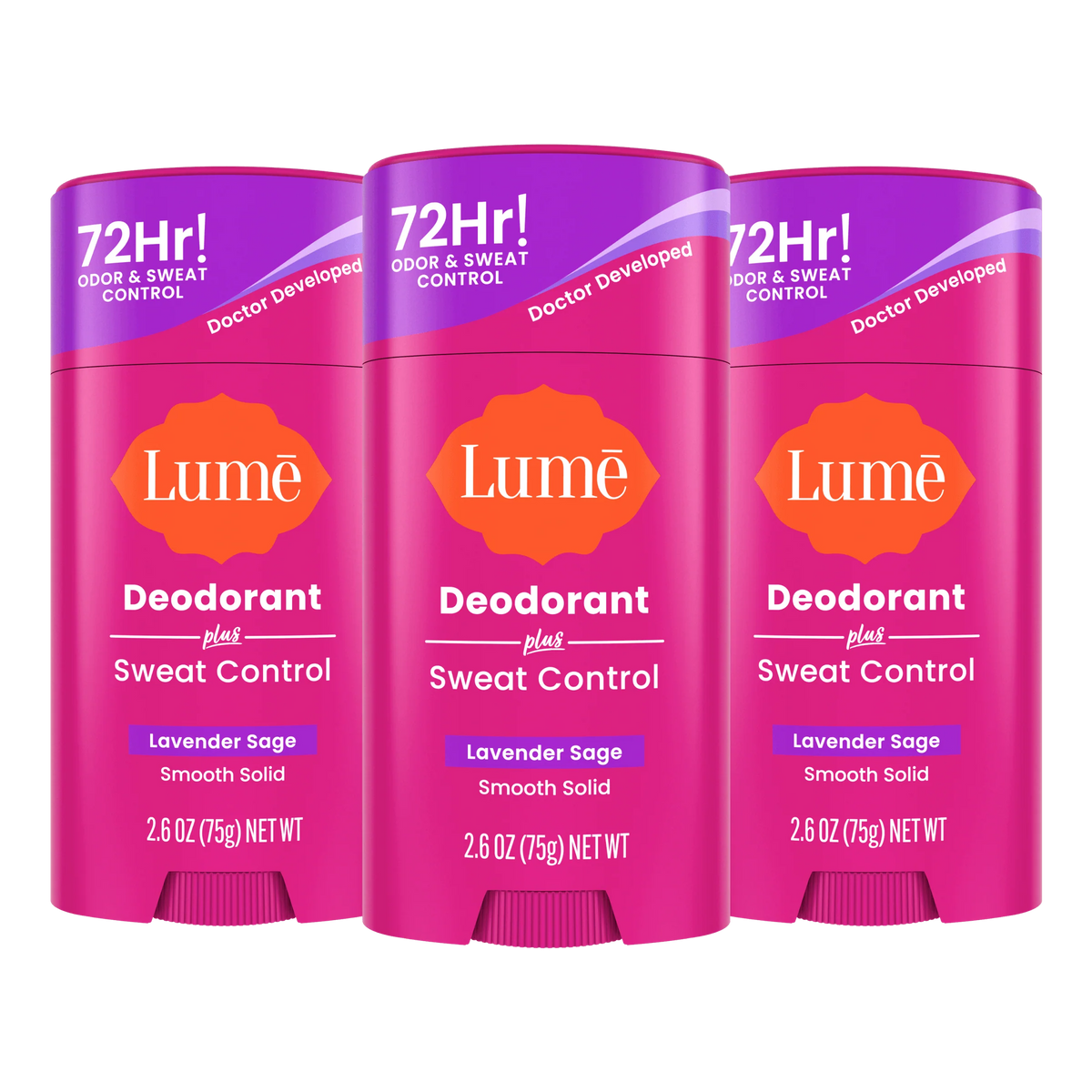 Lavender Sage | Sweat Control Solid Deodorant 3 for $15