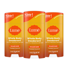 Toasted Coconut | Solid Stick Deodorant 3-Pack