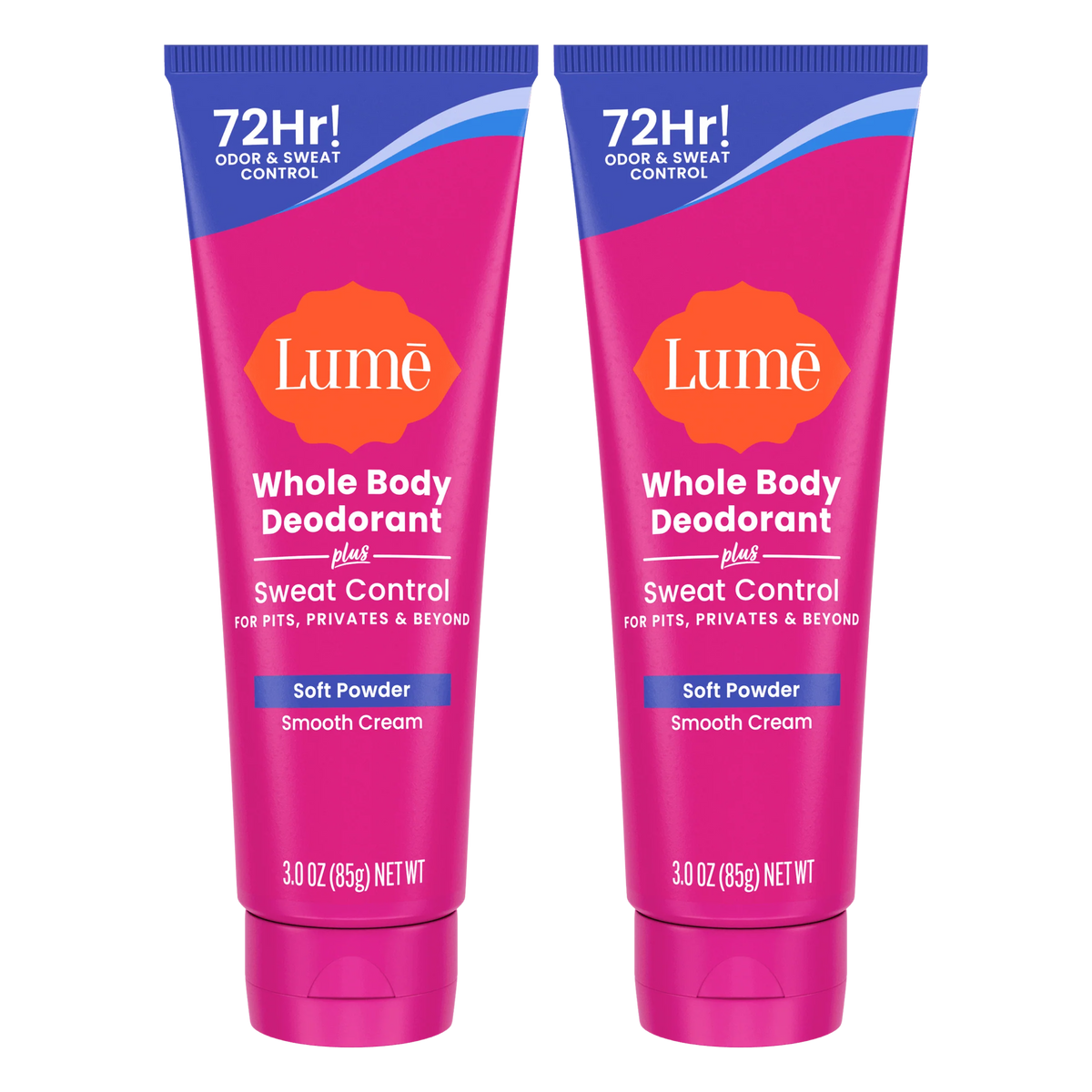 Soft Powder | Cream Deodorant + Sweat Control 2-Pack