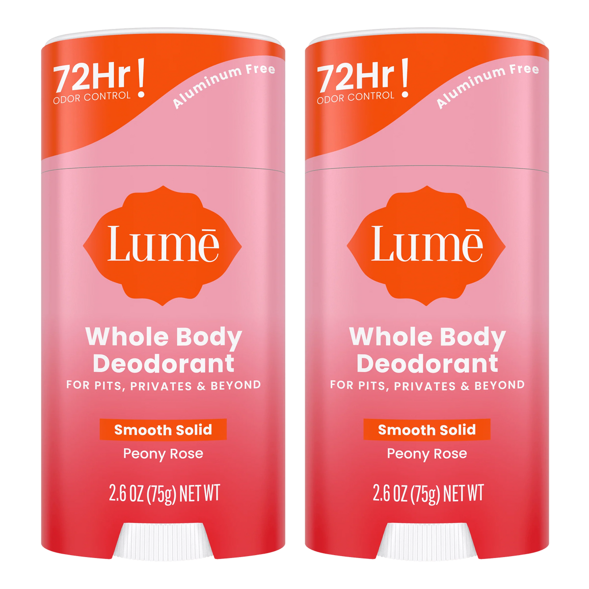 Peony Rose | Solid Stick Deodorant 2-Pack
